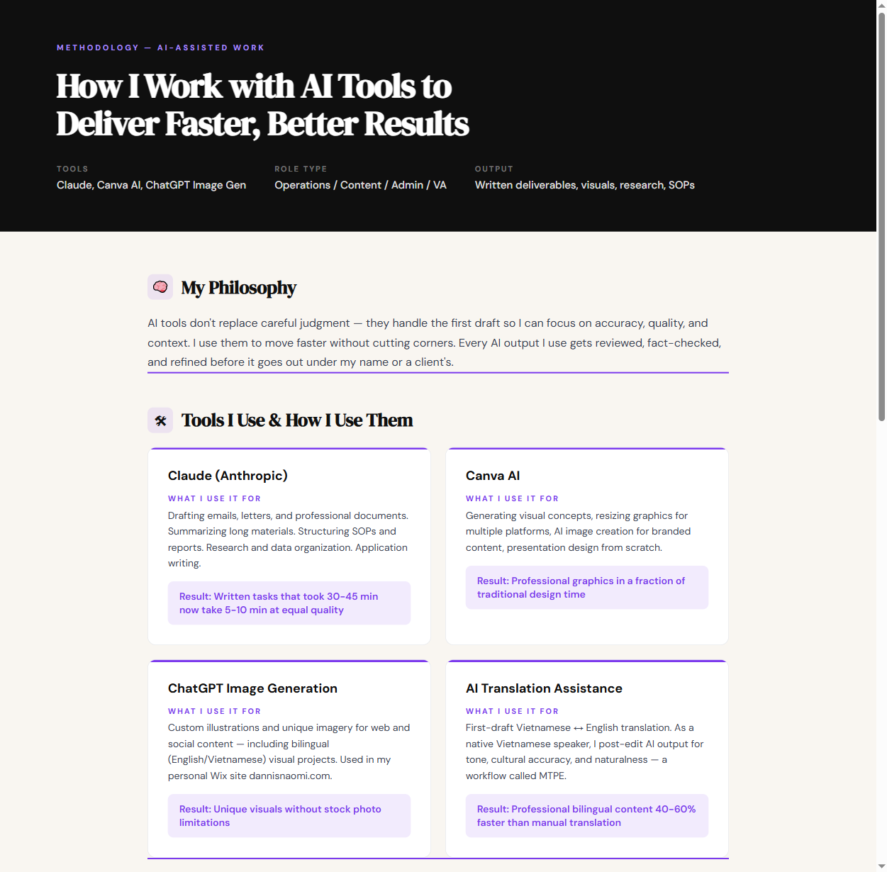 AI-Assisted Work Methodology